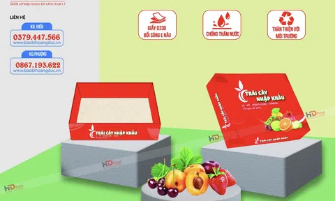 Hộp đựng hoa quả, hộp đựng trái cây - tạo thương hiệu, tăng doanh thu
